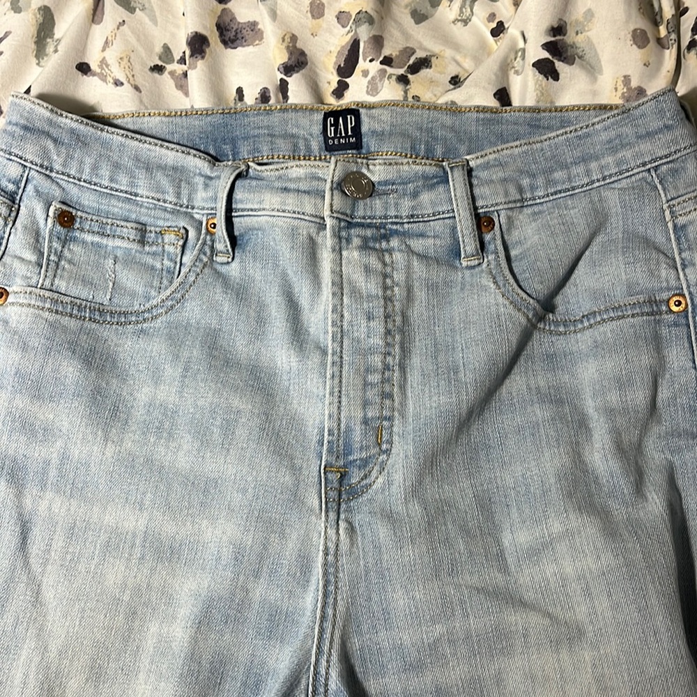 gap light wash true skinny jeans